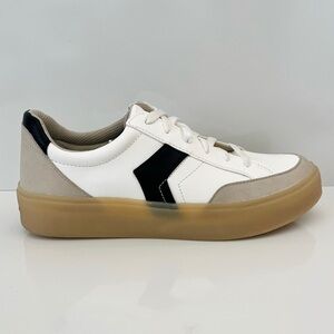 Dr. Scholl's White Black Tan-Gum Low-Top Sneakers